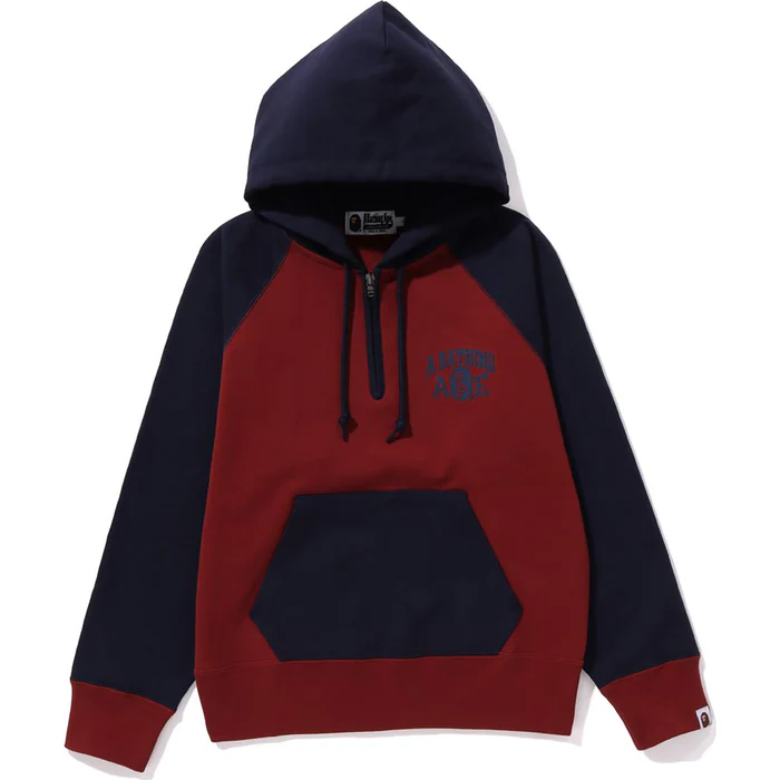 A BATHING APE HALF ZIP PULLOVER HOODIE L WIDE LADIES缩略图