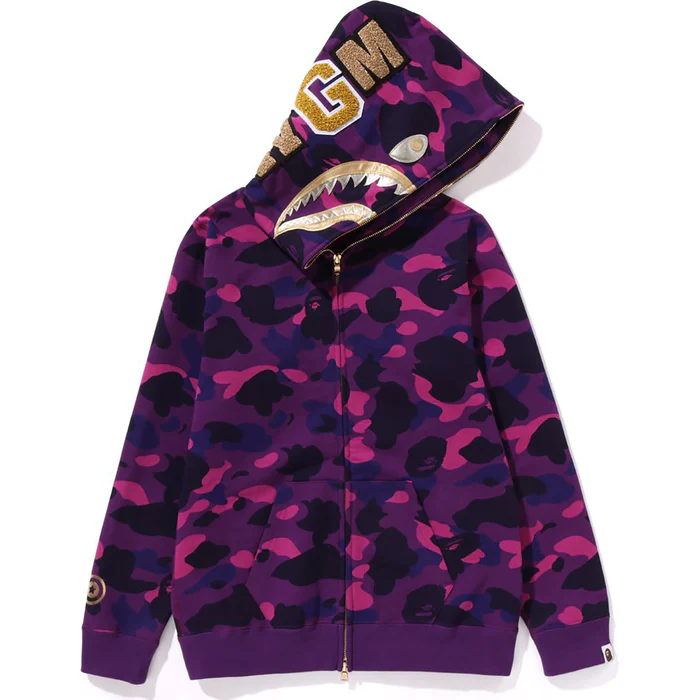 Bape COLOR CAMO SHARK FULL ZIP HOODIE LADIES缩略图