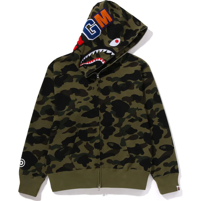 Bape 1ST CAMO SHARK FULL ZIP HOODIE WIDE FIT LADIES缩略图