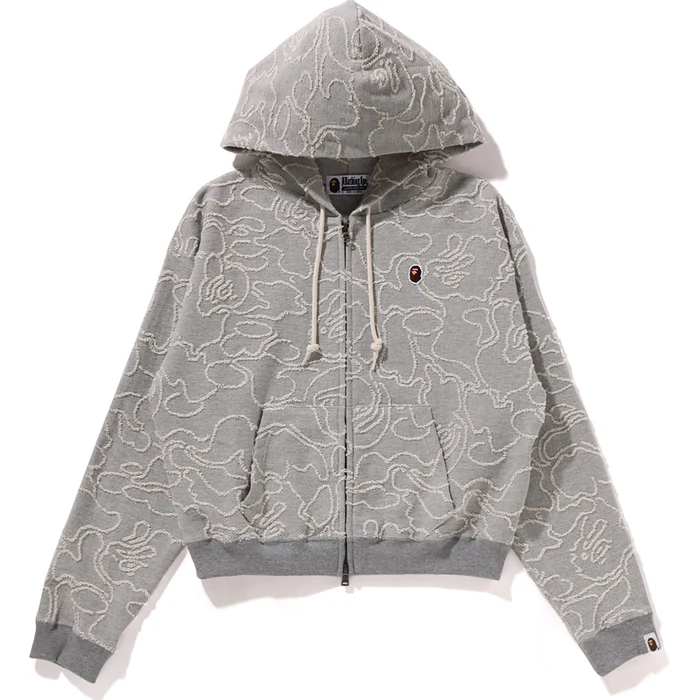 Bape NEON CAMO JACQUARD ZIP HOODIE LADIES缩略图